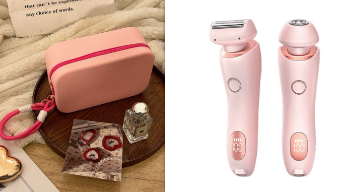 2 In 1 Hair Removal Epilator USB Rechargeable Trimmer Women Body Razor Face Leg Armpit Shaver Hair Remover