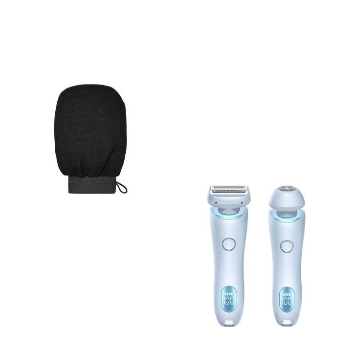 2 In 1 Hair Removal Epilator USB Rechargeable Trimmer Women Body Razor Face Leg Armpit Shaver Hair Remover