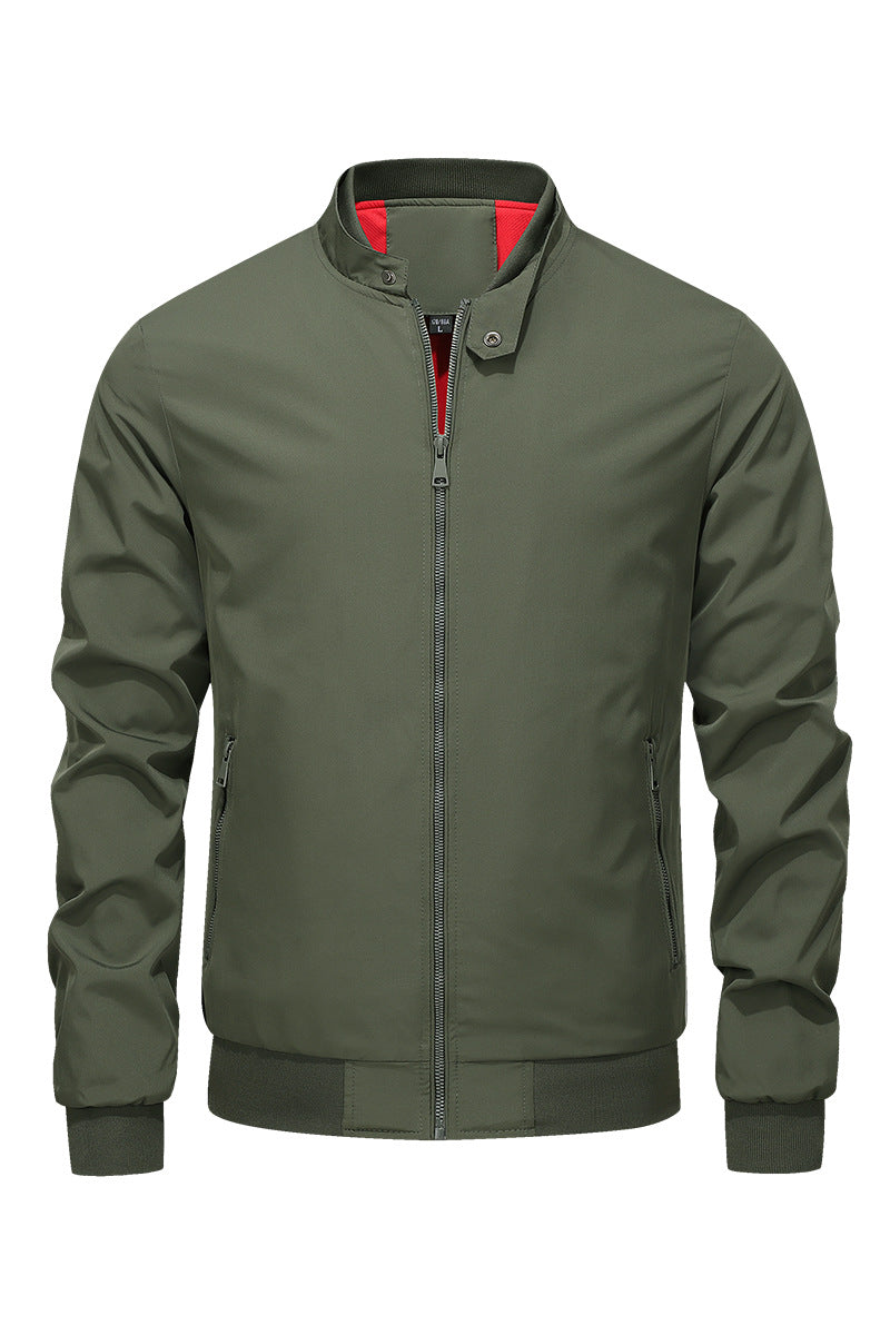 Autumn Stand-Up Collar Mens Jacket