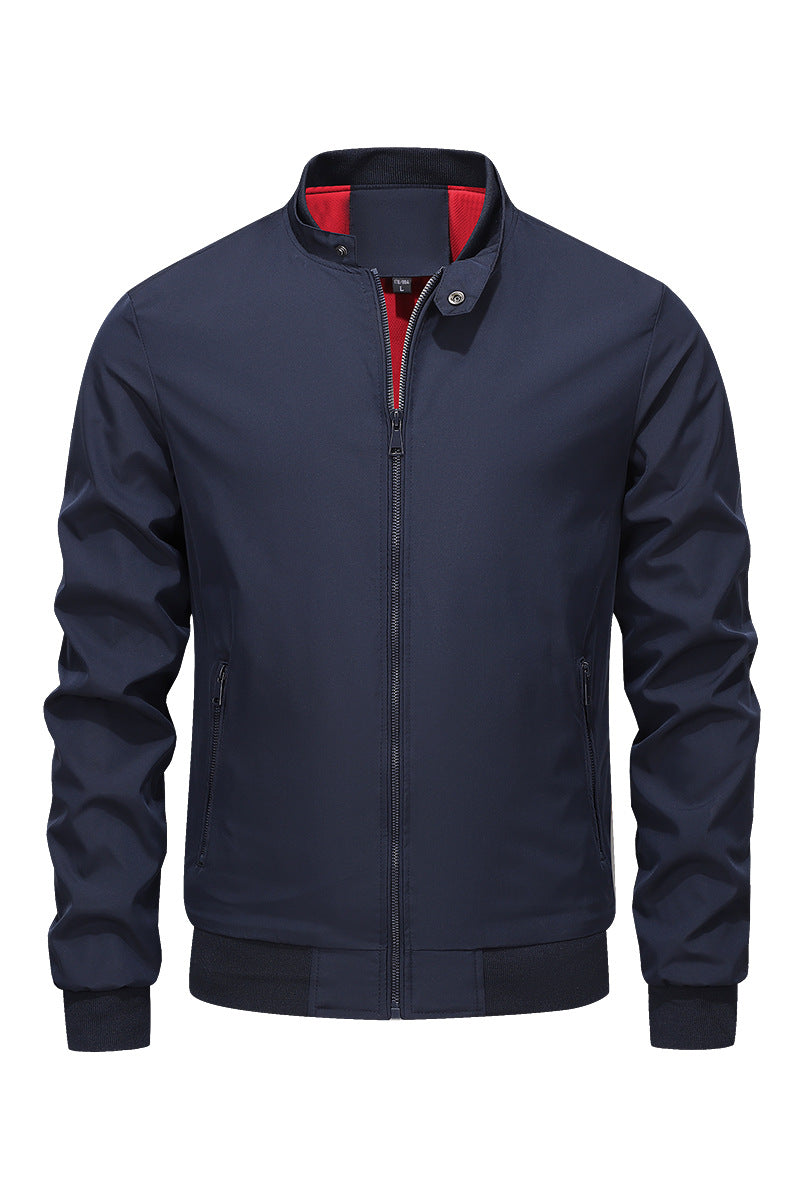 Autumn Stand-Up Collar Mens Jacket