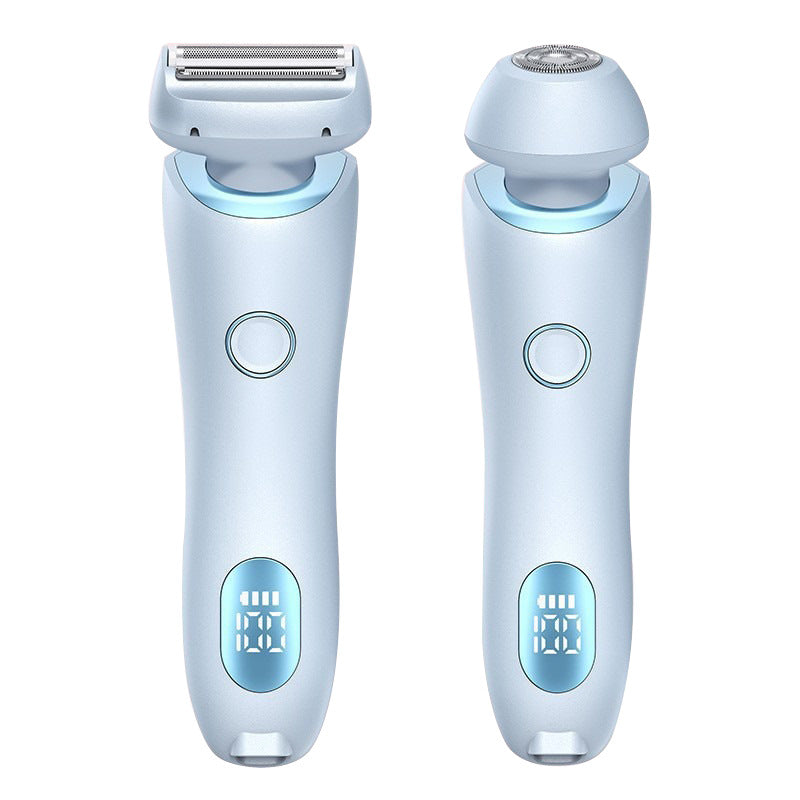 2 In 1 Hair Removal Epilator USB Rechargeable Trimmer Women Body Razor Face Leg Armpit Shaver Hair Remover