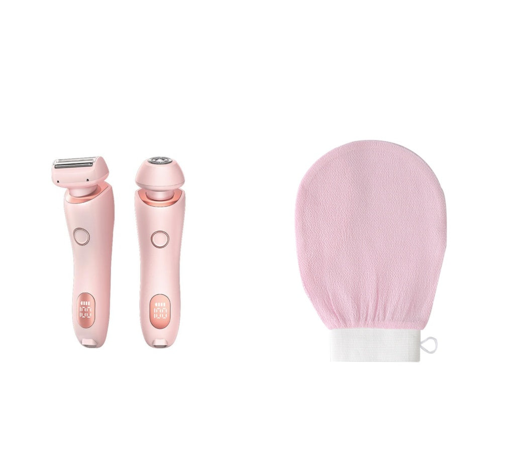 2 In 1 Hair Removal Epilator USB Rechargeable Trimmer Women Body Razor Face Leg Armpit Shaver Hair Remover