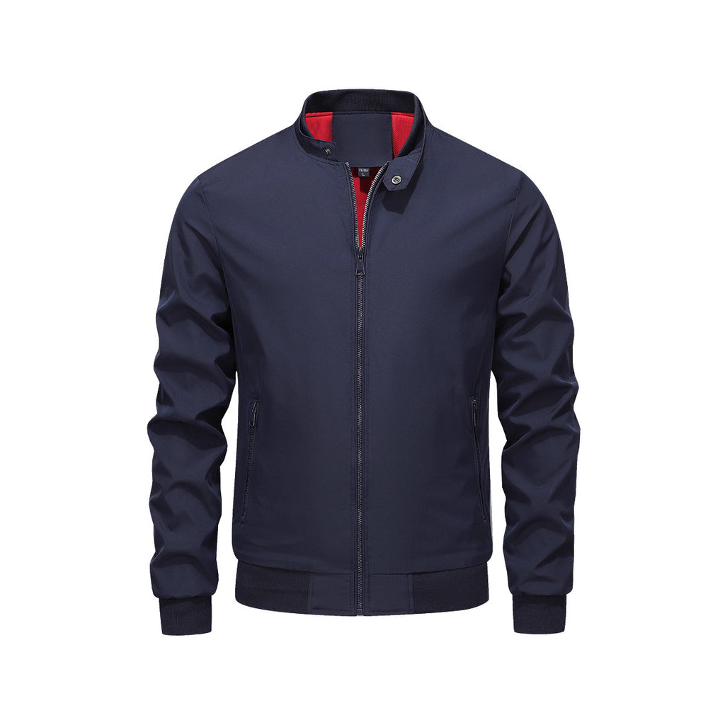 Autumn Stand-Up Collar Mens Jacket